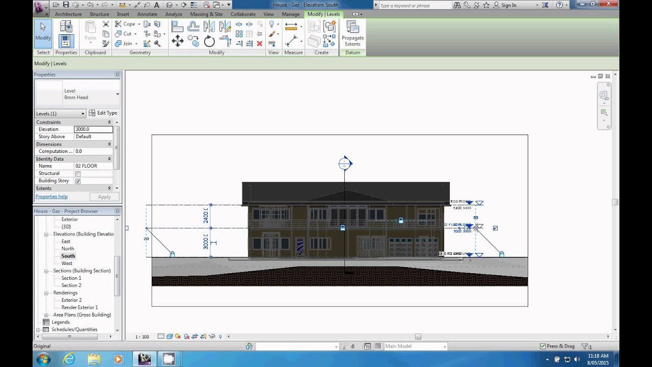Create and edit elevation views