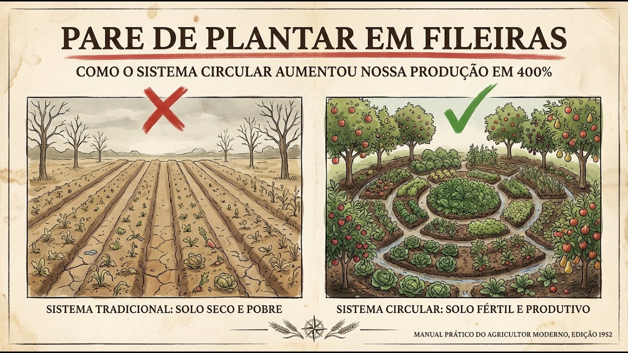 Pare de plantar em fileiras: como o “Circle System” aumentou nossa colheita em 400%