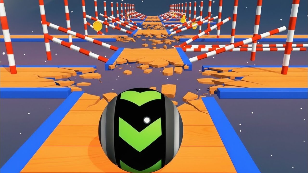 Going Balls SpeedRun Gameplay Level 520 Sky Rolling Balls 