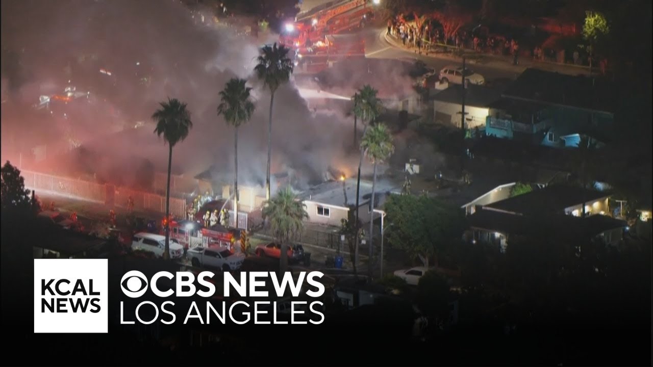 1 person injured, 3 homes burned in fireworks-related fire in Pacoima