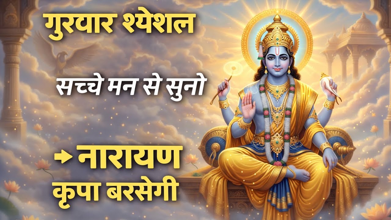 💥 गुरुवार स्पेशल 🙏 भगवान नारायण का चमत्कारी भजन | सुनते ही धन धान की पूर्ति होगी