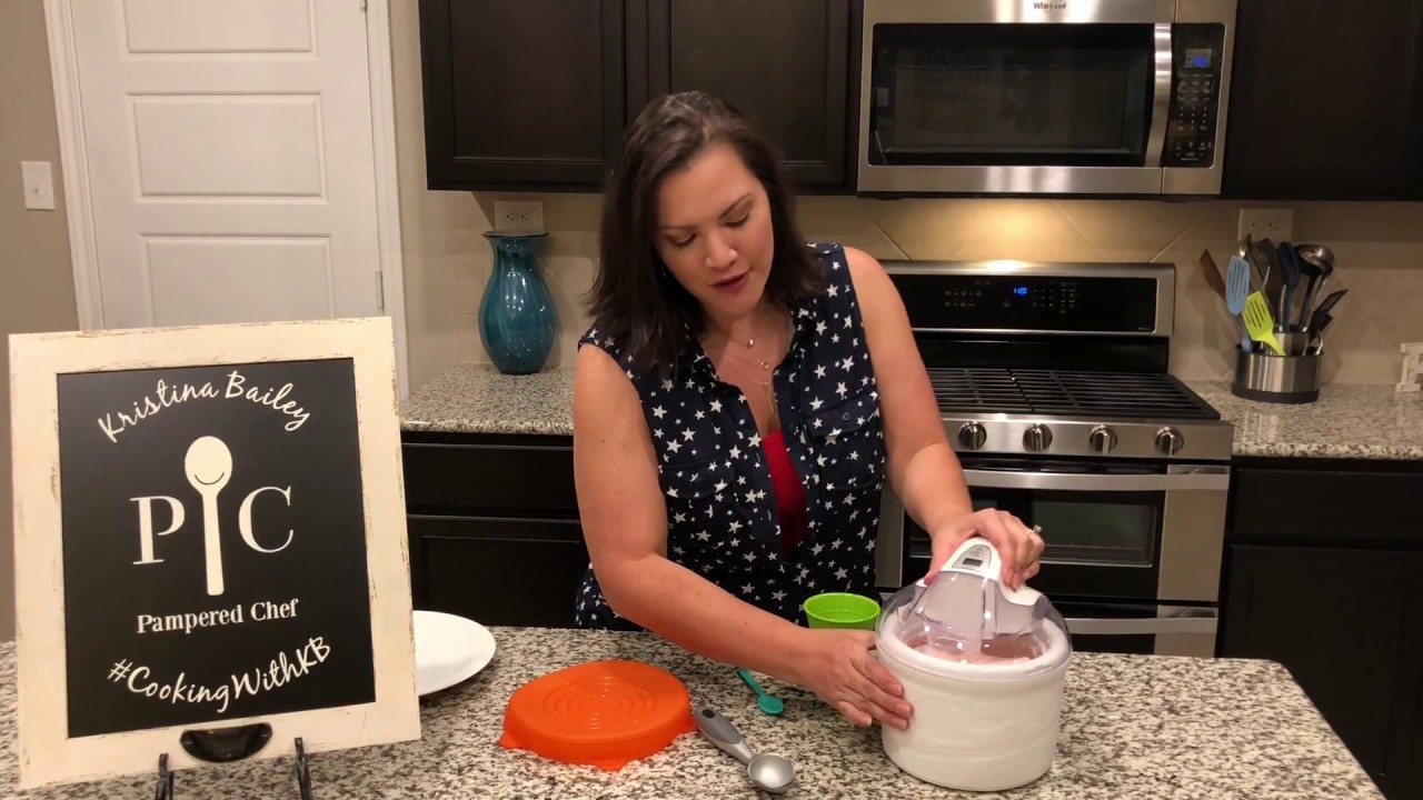 Pampered Chef Ice Cream Maker - Bubble Gum Ice Cream