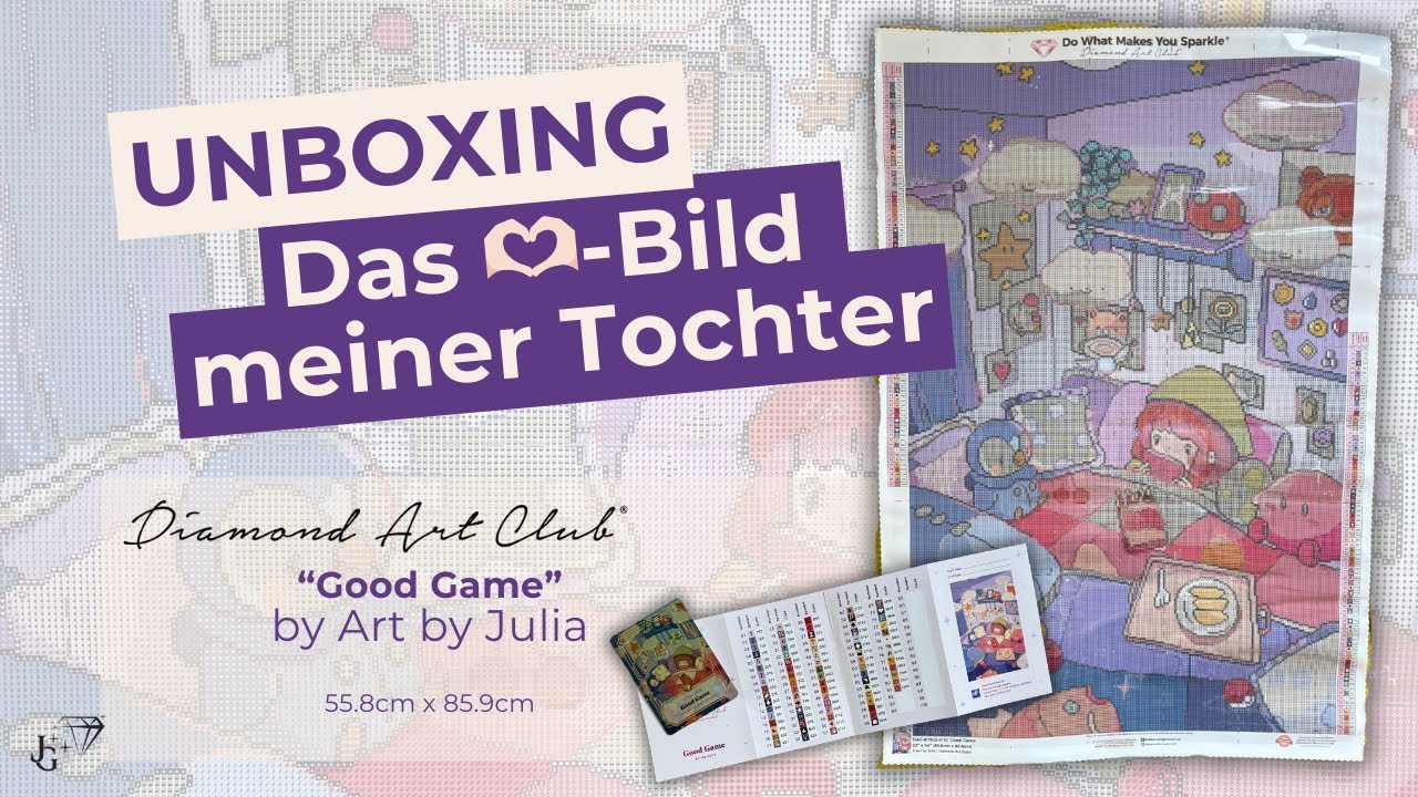 UNBOXING: 👧🏻🎀 Good Game by Art by Julia 💎Diamond Painting 💎Diamond Art Club