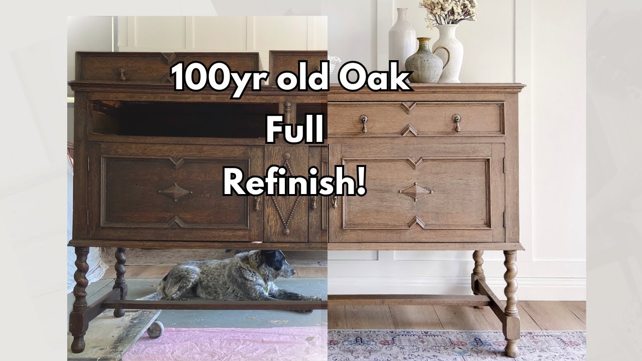 Antique Oak Sideboard Transformation Revealed!