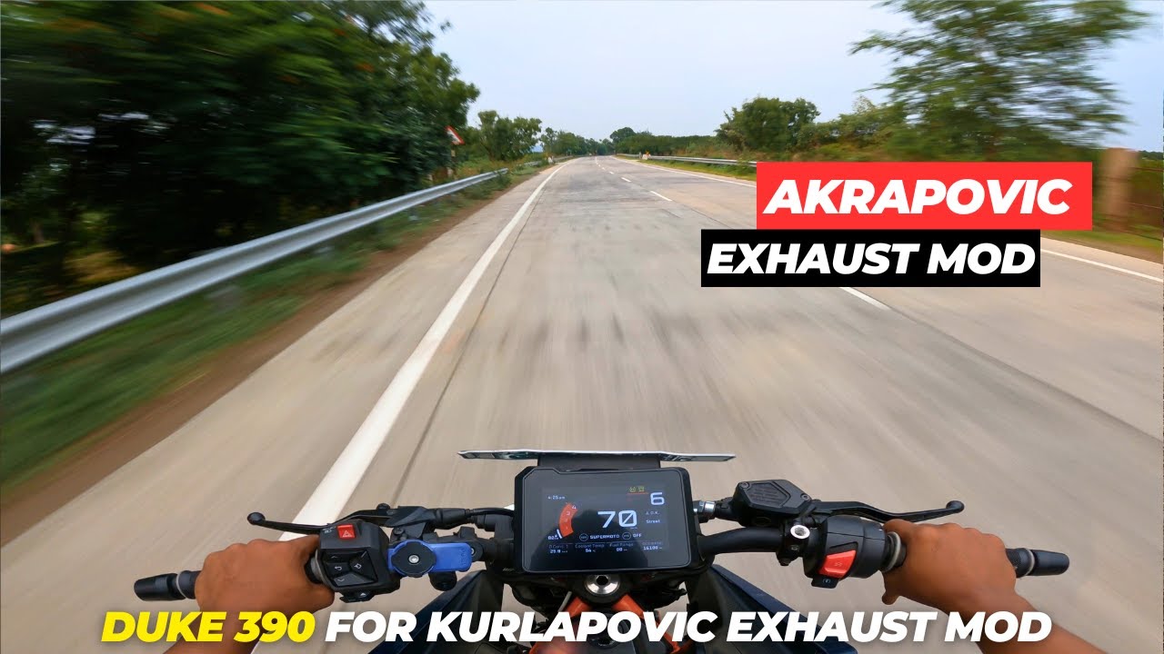 Duke 390 Gen3 Akrapovic Exhaust Again To Check Sound