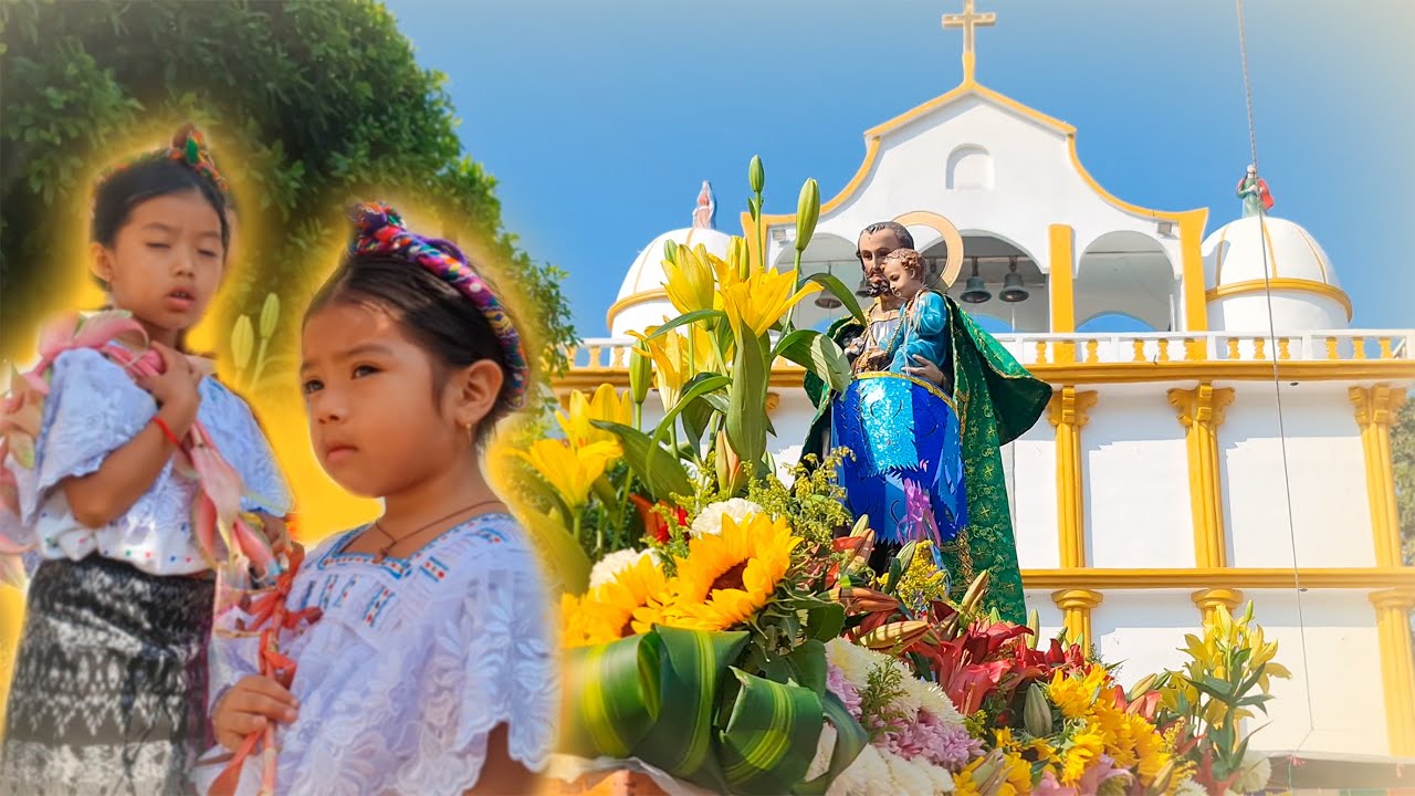 Entrada de Velas y Flores Fiesta Tzisbaj Jacaltenango 2023