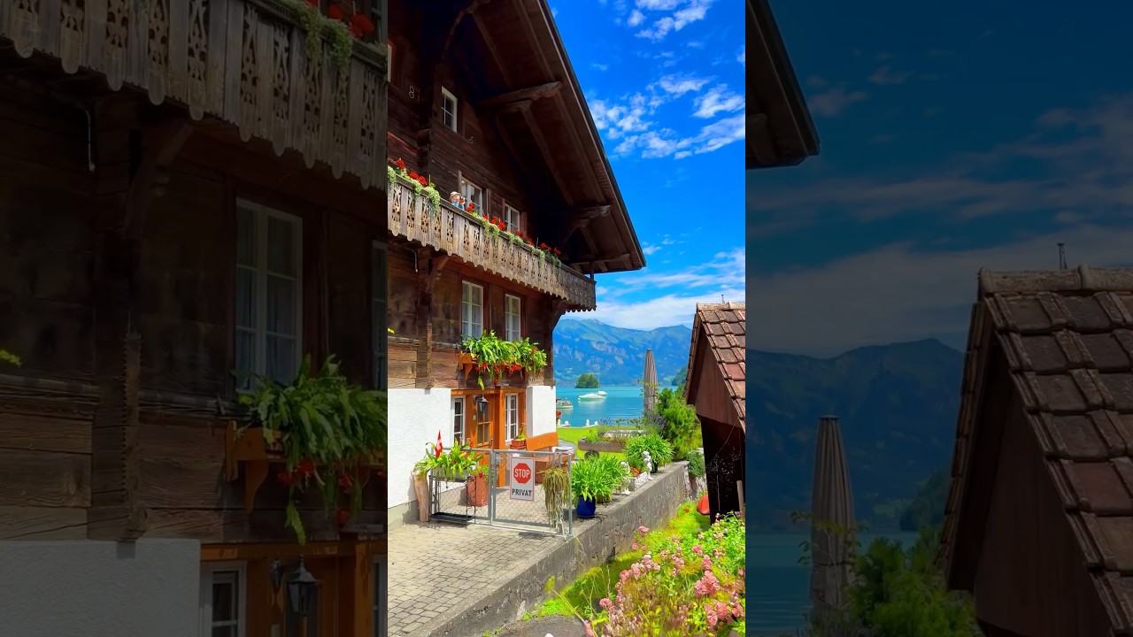 📍 Iseltwald, Switzerland 🇨🇭Follow for daily Swiss Content 🇨🇭