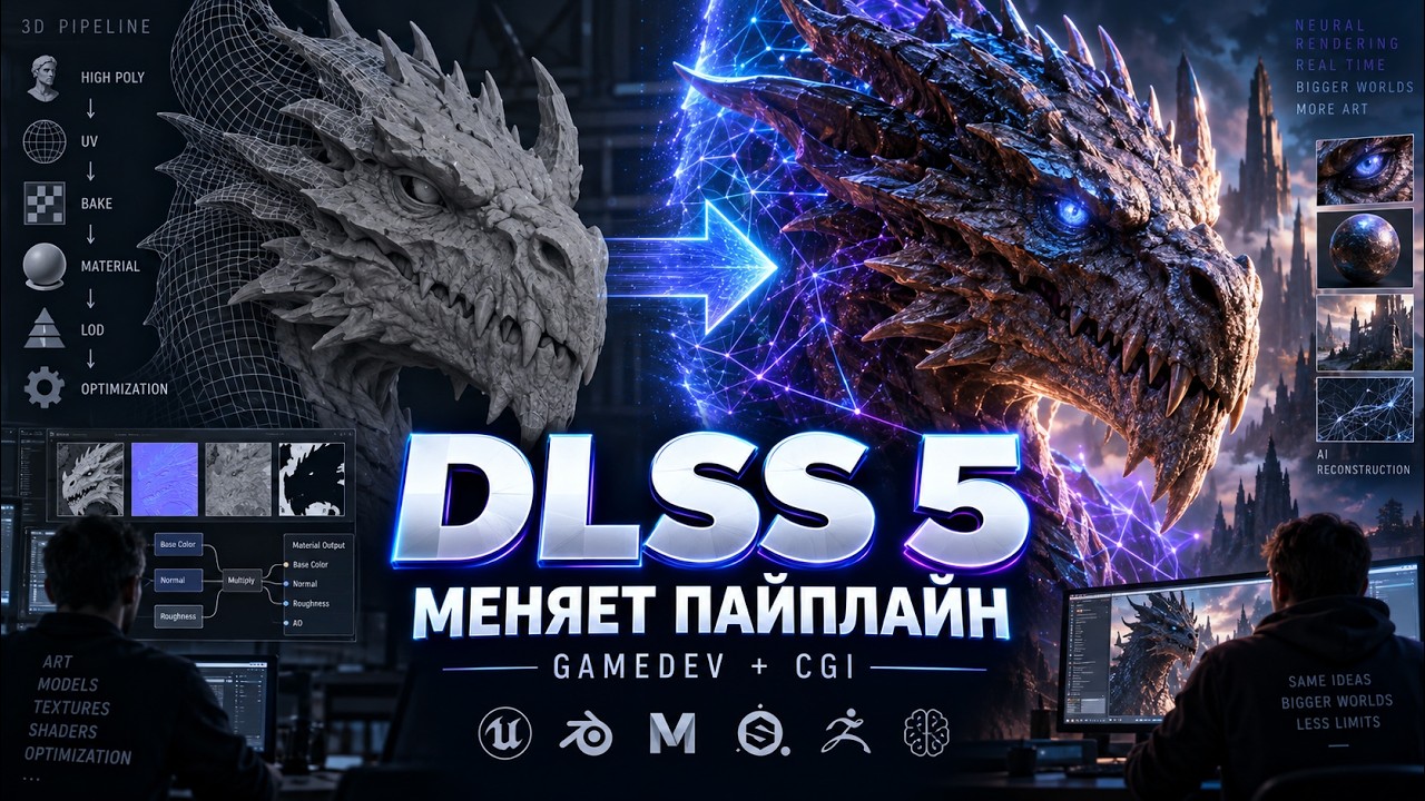 DLSS 5 меняет GameDev: что будет с 3D художниками и Tech Art?