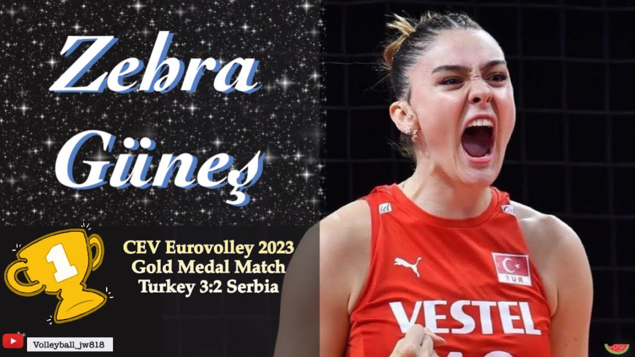 Zehra Güneş  | 100% spike efficiency │ Turkey vs Serbia │ CEV EuroVolley 2023 Women Gold Medal Match