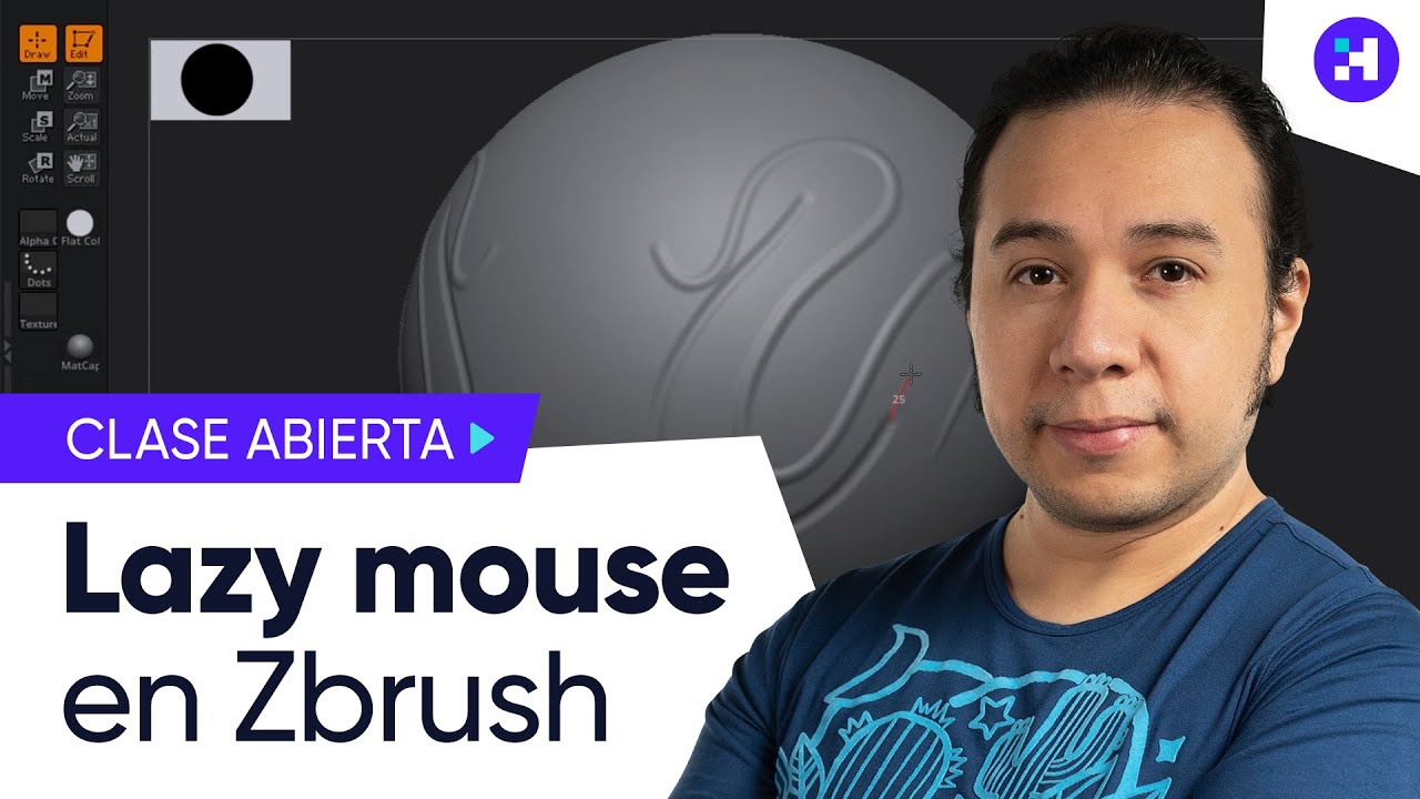 Lazy Mouse y sus propiedades en Zbrush (Clase Abierta)