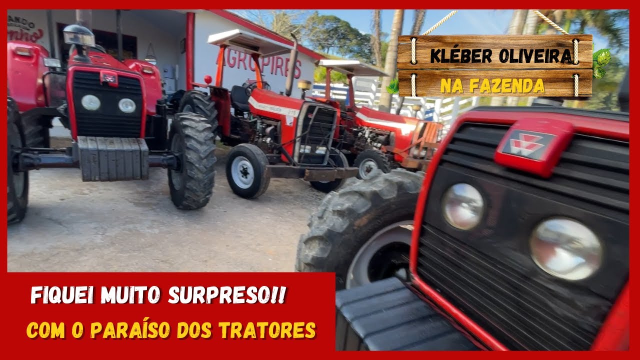 FIQUEI MUITO SURPRESO! COM O PARAÍSO DOS TRATORES - KLÉBER NA FAZENDA