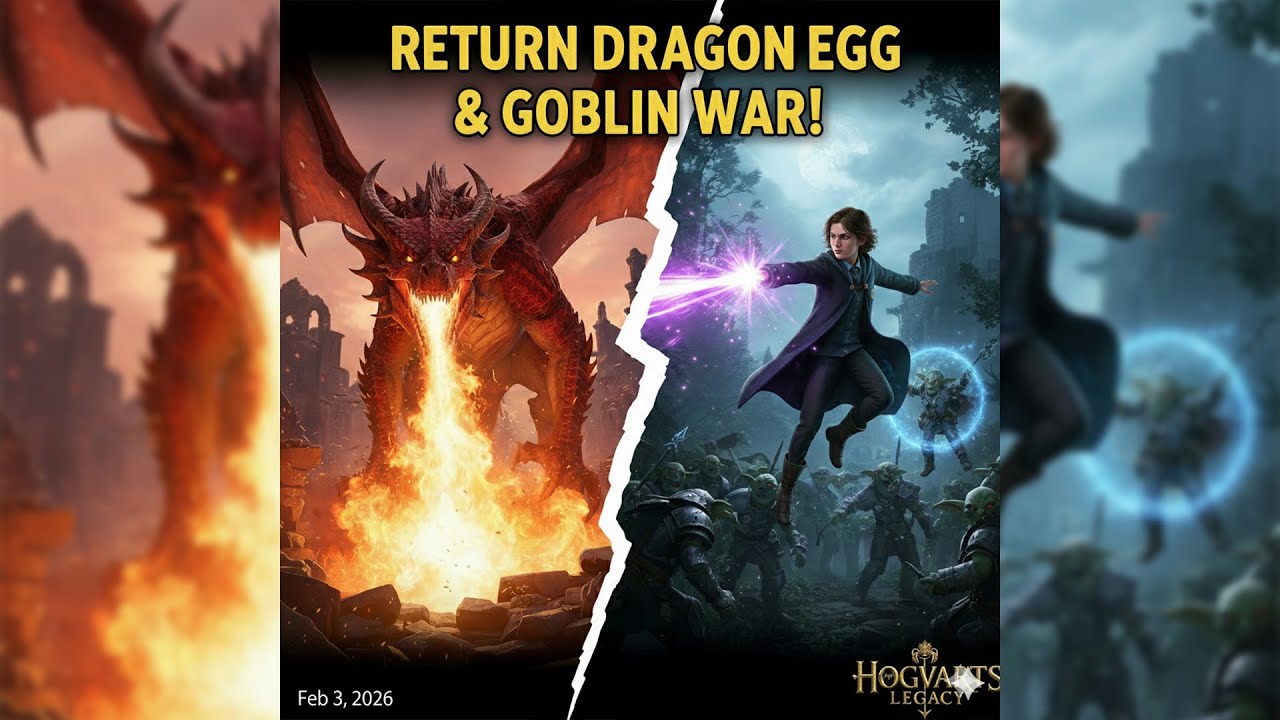 RETURN DRAGON EGG & GOBLIN WAR! | Hogwarts Legacy Main Quest Gameplay