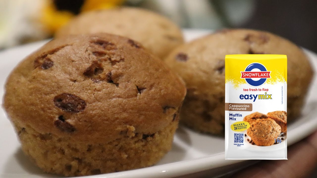 Cappuccino Flavoured Muffins | Snowflake 5 Easy Mix Steps | How To Make Muffins in 5 minutes
