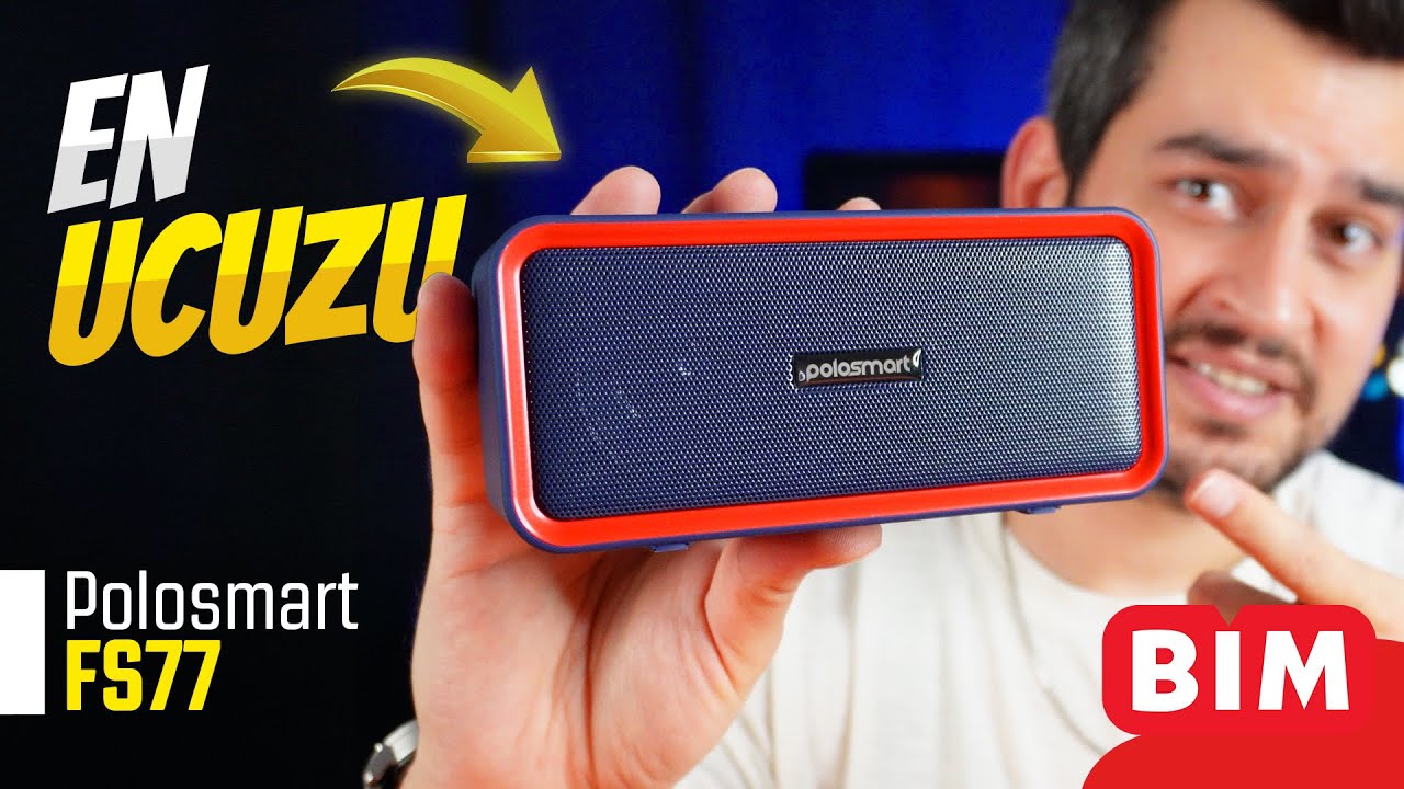 BİM'in Çok Ucuz Yeni Bluetooth Hoparlörü | Polosmart FS77