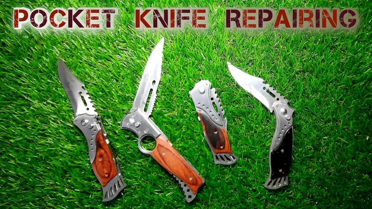 Repair 🗡 Folding Pocket Knife | button knife flipkart | camping knife | rampuri chaku #foldingknife