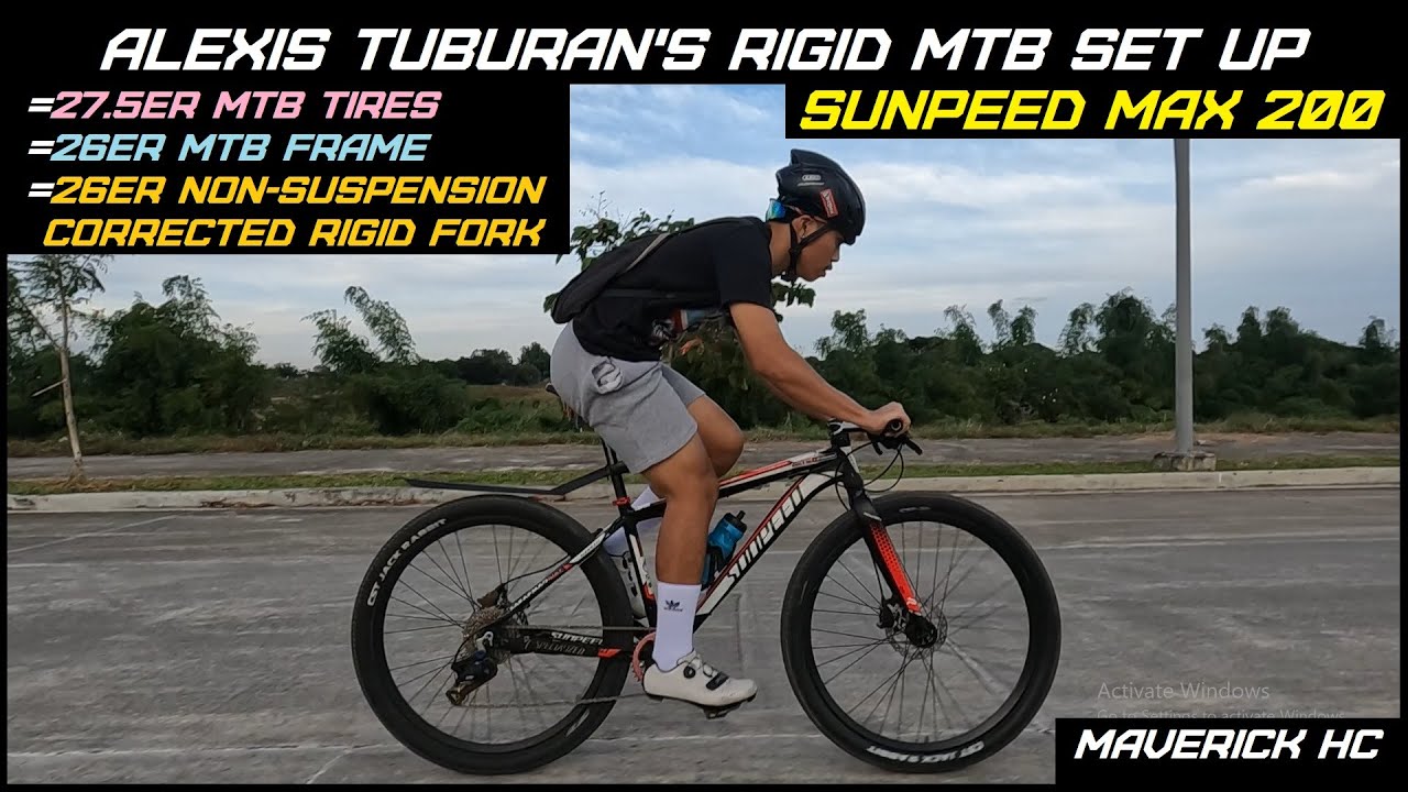 26 Promend Rigid Fork sa 27.5 x 2.25 Tires & sa 26 SUNPEED MAX 200 MTB Frame ni Alexis Tuburan