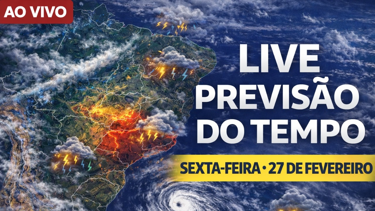 🚨 AGORA 20H: Brasil Sob Pressão! Ciclone, Chuvas Extremas e Risco de Desastres