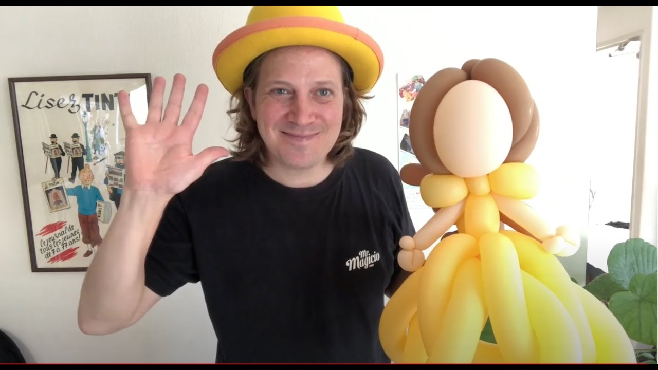 Princess Belle / Flower Weave Balloon Twisting Tutorial