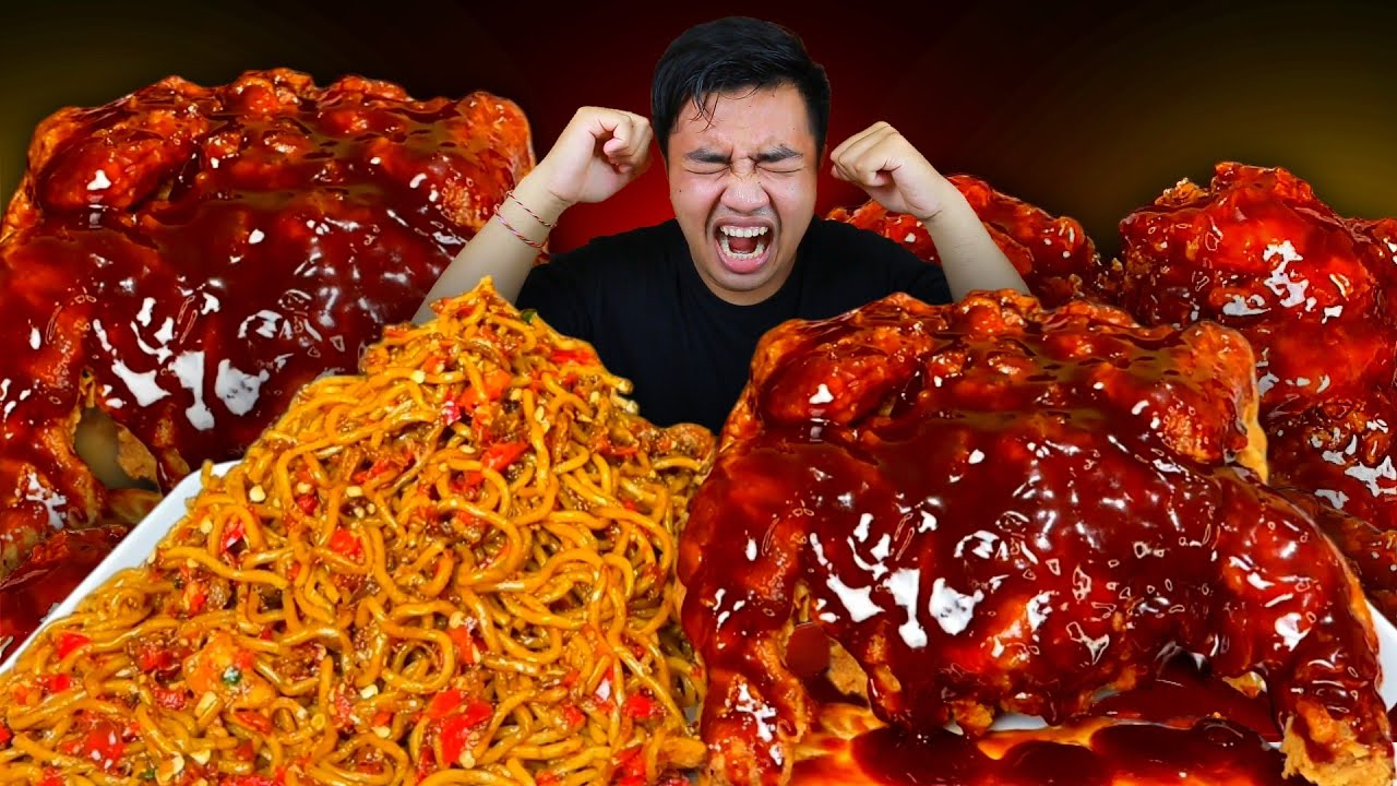 GILAA 🥵 MUKBANG MIE GACOAN BANJIR CABE LEVEL 8 + AYAM RICHEESE GUYUR SAOS SAMYANG PEDAS