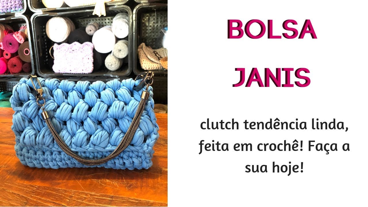 BOLSA JANIS JOPLIN - clutch tendência com metais! #tendencia2019