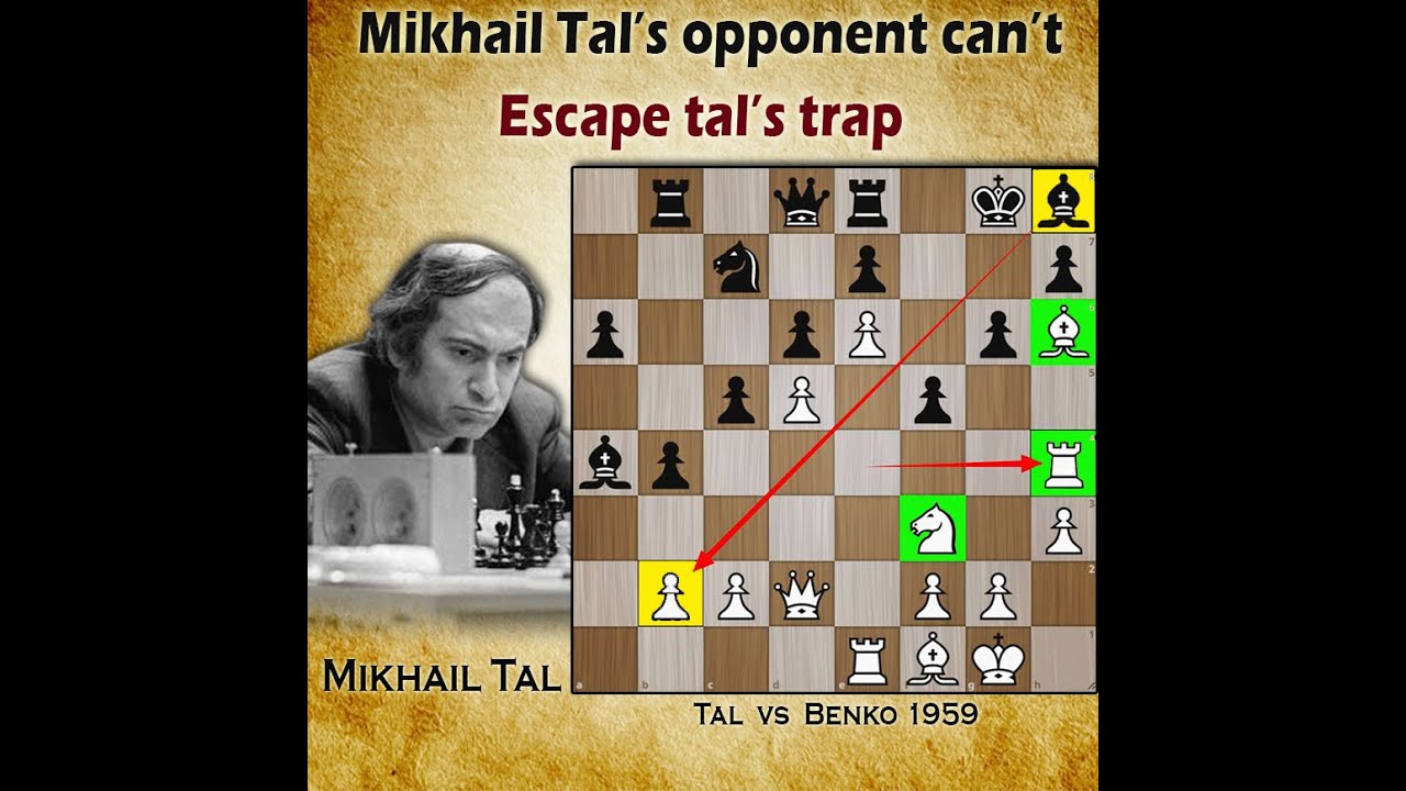 Mikhail Tal's opponent can't escape | Tal vs Benko 1959