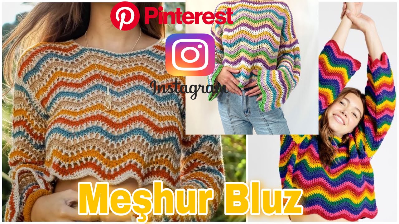 TIĞ İŞİ BLUZ / ZİKZAK BLUZ/CROCHET BLOOUSE /PART 1