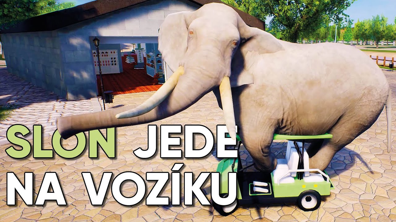 Hrajeme ZooKeeper Simulator a můj slon jede na vozíku 🐘