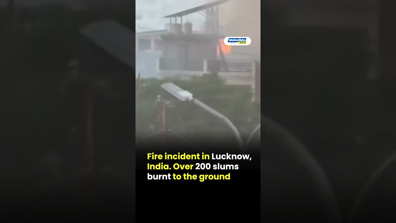 Fire incident in Lucknow 200+ Homes Destroyed in Vikas Nagar Slum | Hundreds Left Homeless
