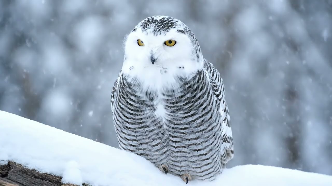 Snowy Owls in Winter Wonderland ❄️ Relaxing Piano Music for Deep Sleep & Stress Relief (2 Hours)