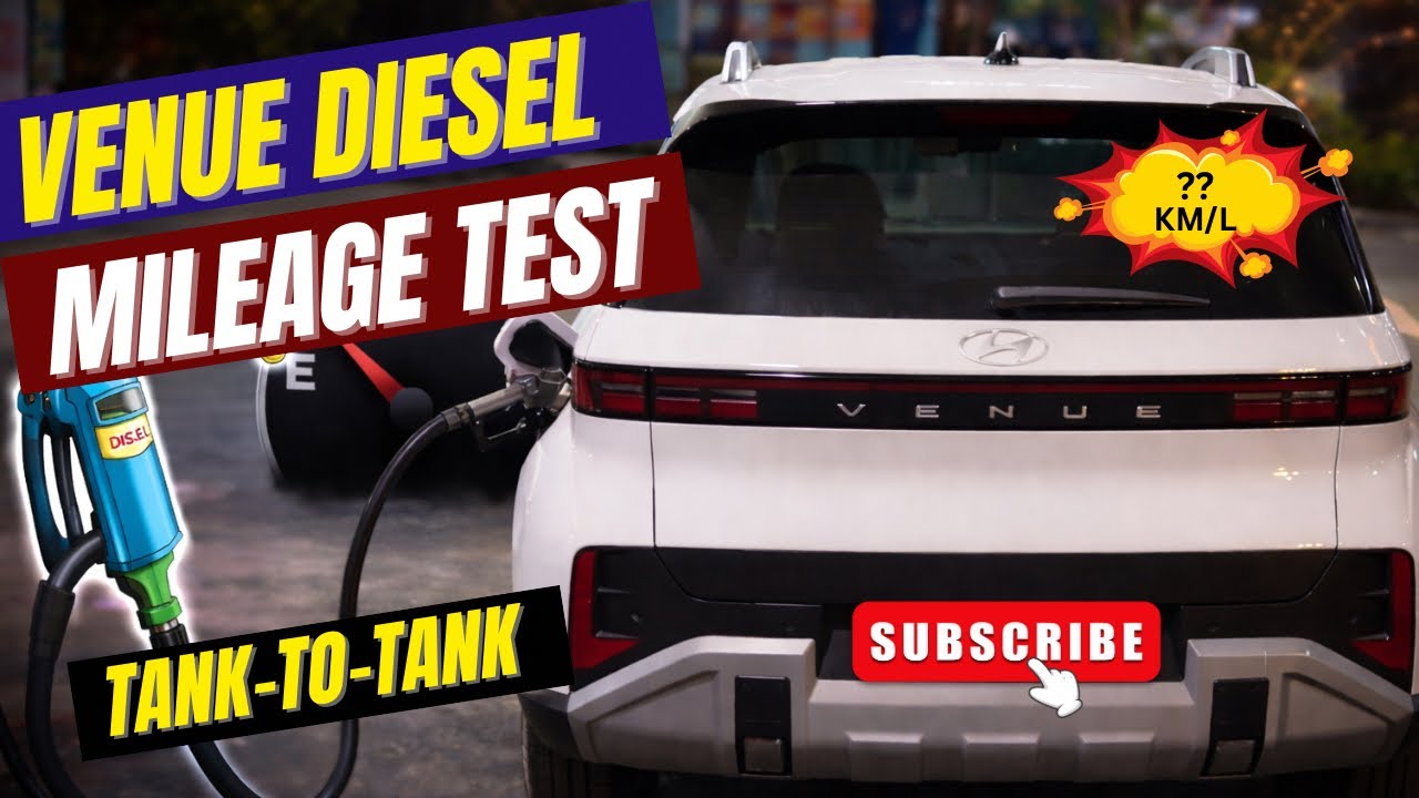 New Hyundai Venue Diesel MT Mileage (Tank to Tank)