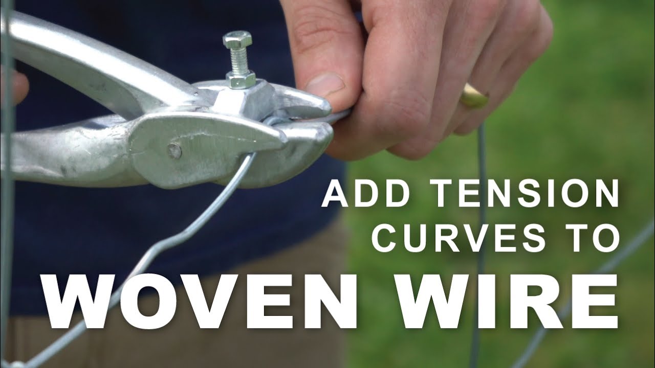 Fencing 101 - Adding Tension Curves with a Wire Bending Tool!