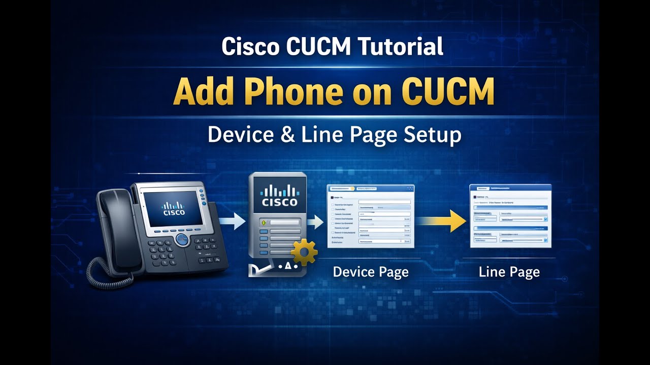 Lecture-3|Phone configuration on CUCM | How to add phone in CUCM