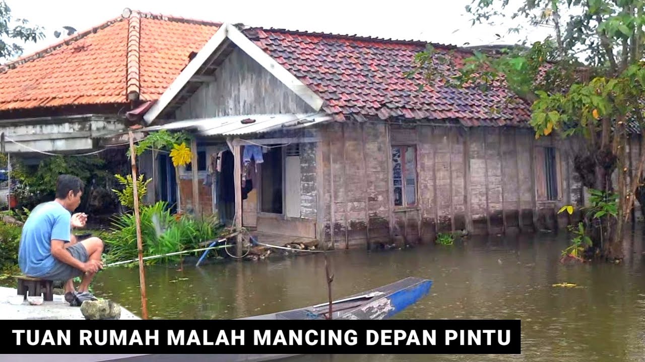 DUNIA MACAM APA INI! Rumah banjir jadi sarang ikan ikan indukan mau bertelur