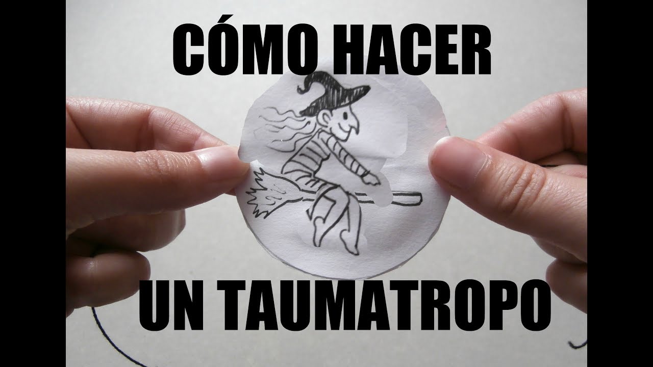 CÓMO HACER UN TAUMATROPO||ILUSIONES ÓPTICAS