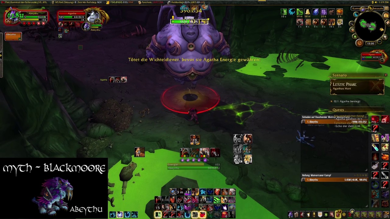 [Mage Tower Challange]  Feral Druid Tutorial/Guide with commentary
