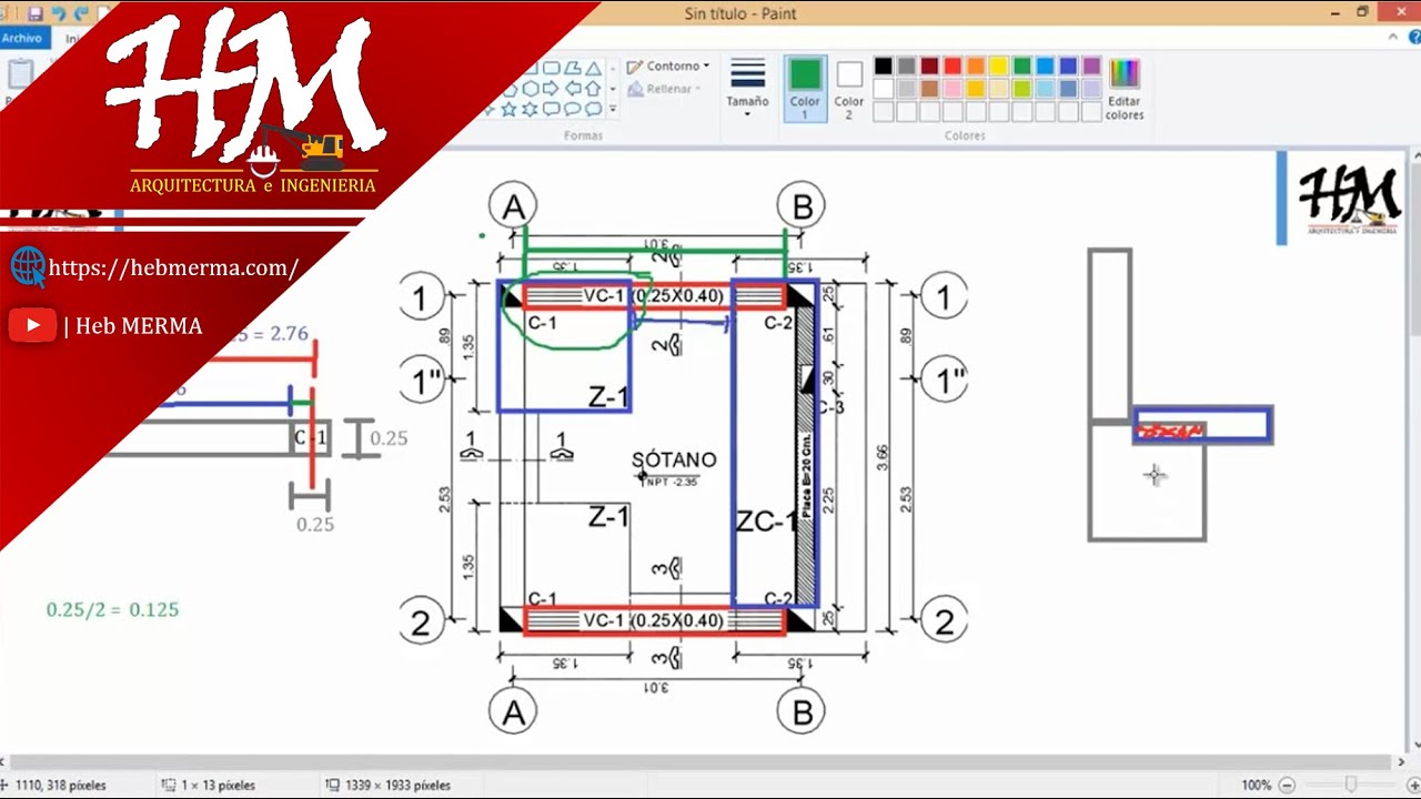 METRADO DE VIGA DE CIMENTACION | OE.2.3.3.1 PARA EL CONCRETO | #HebMERMA