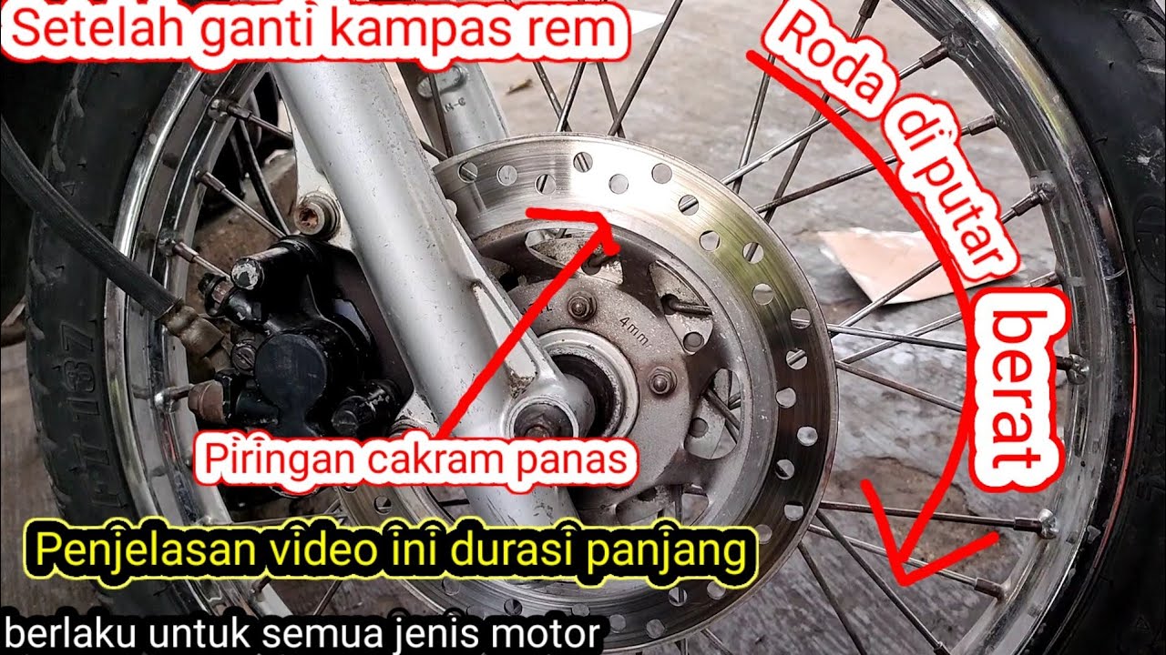 Kenapa setelah ganti kampas rem depan ko jadi berat