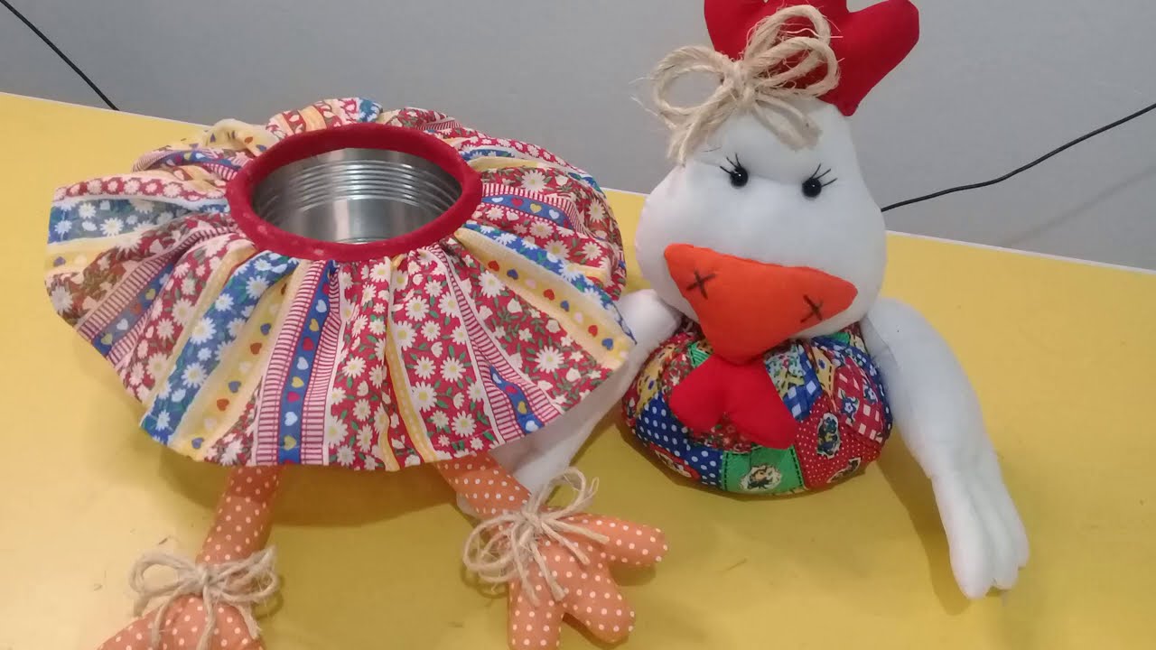 Galinha feita na lata de leite