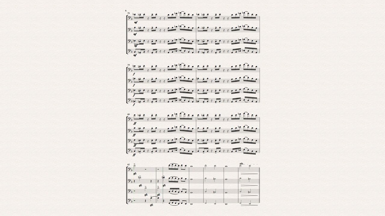 E San Extrem Euphonium Quartet