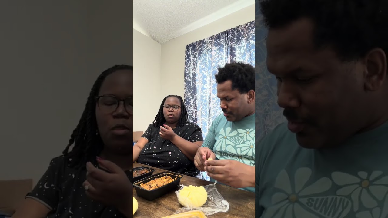 Me and my lady trying fufu for the first time 