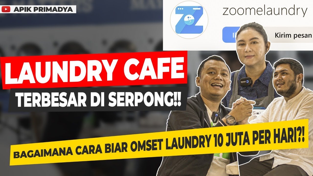 LAUNDRY CAFE TERBESAR DI SERPONG❗ | OMSET LAUNDRY 10 JUTA PER HARI, KOK BISA?! Zoome Laundry