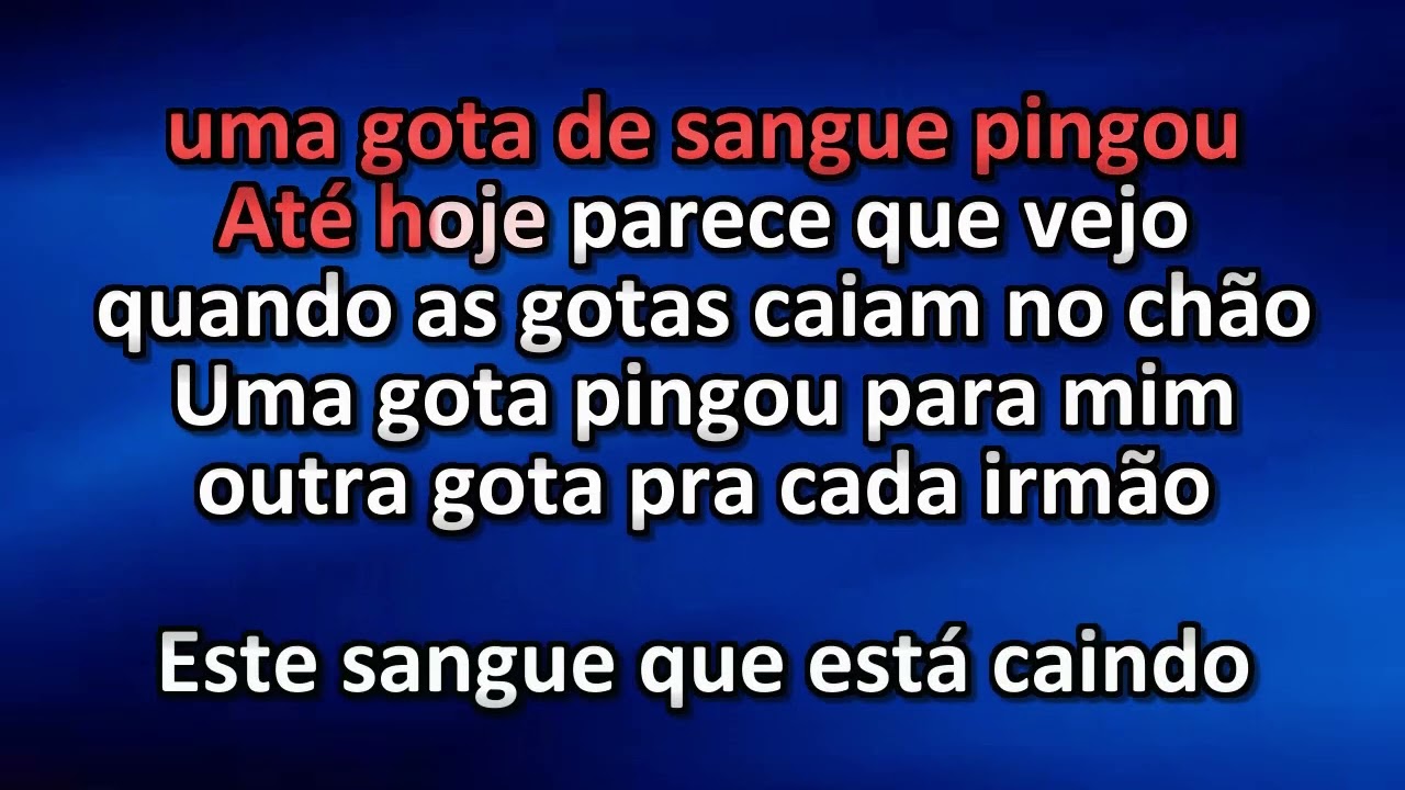Gotas de Sangue de Jesus - Legendado Cantado