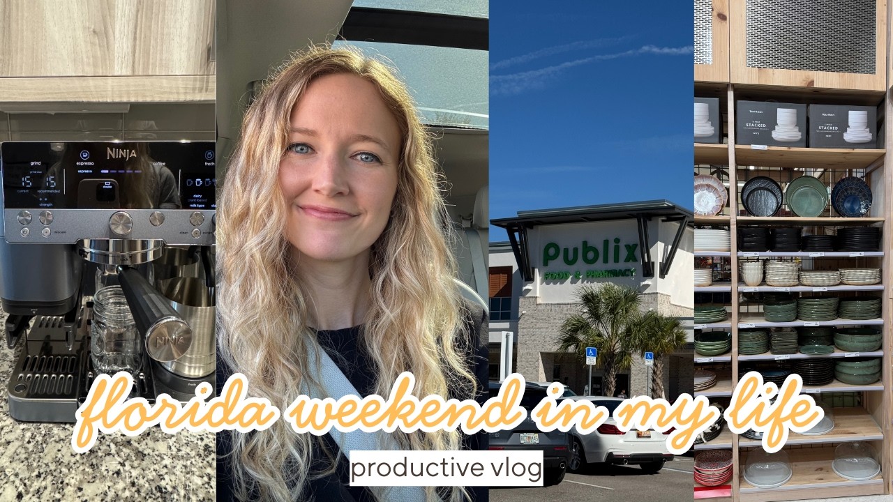 Florida Weekend in my Life | coffee, shopping, working out, groceries, cleaning, & more!