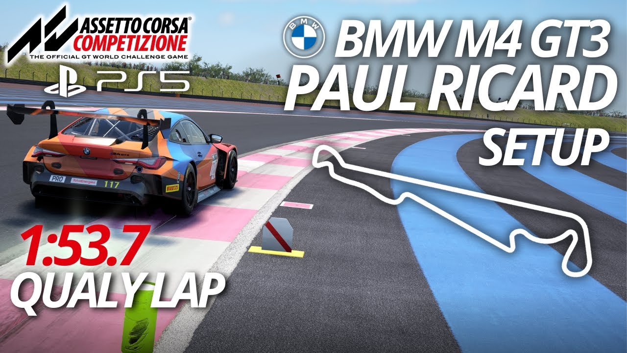 ACC on PS5: BMW M4 GT3 Race Setup - Paul Ricard | 1:53.7 Qualy Lap