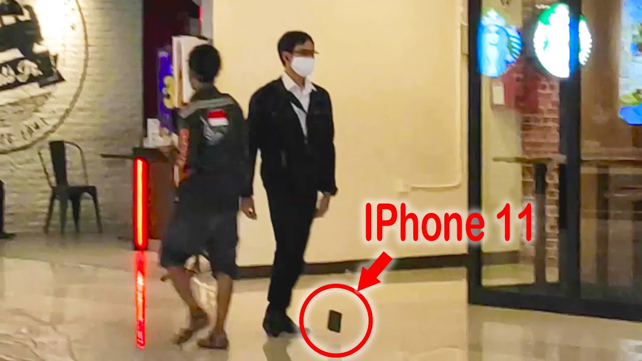 Funniest Dropping Fake iPhone 11 in Public Bait Prank (Gone Wrong)