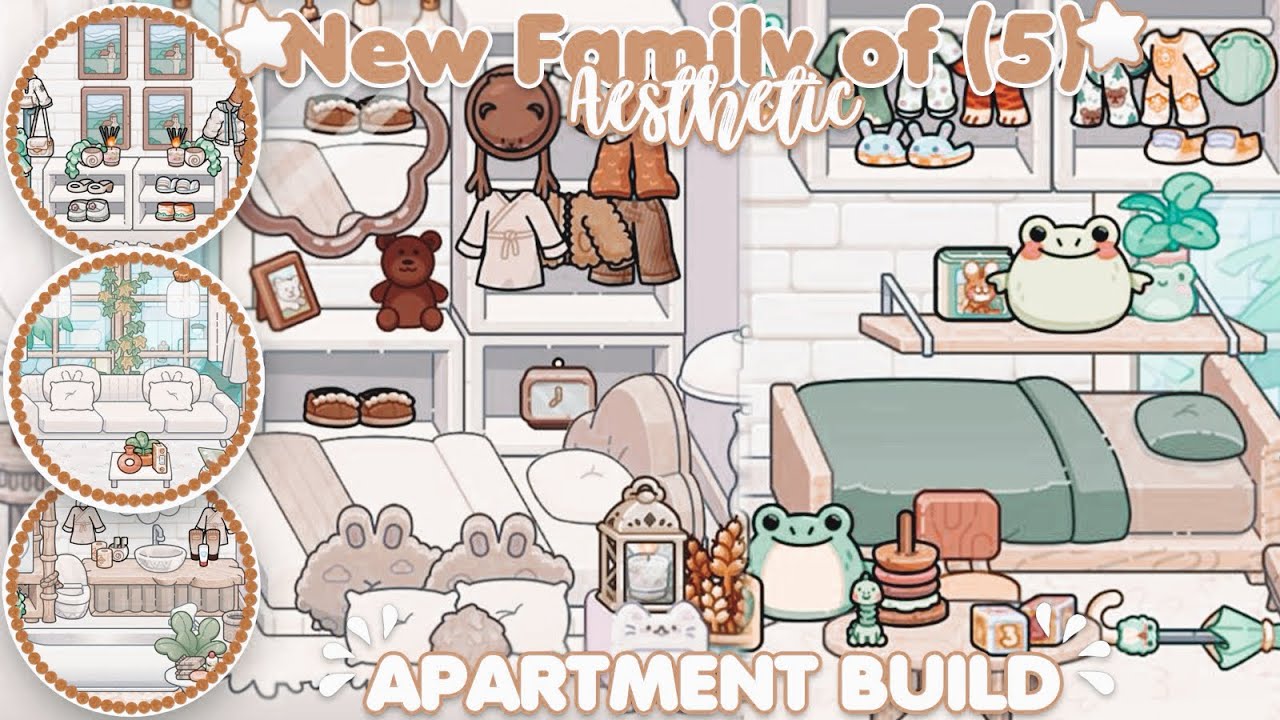 NEW FREE FAMILY OF (5) AESTHETIC APARTMENT BUILD||AVATAR WORD #pazu #avatarworld  