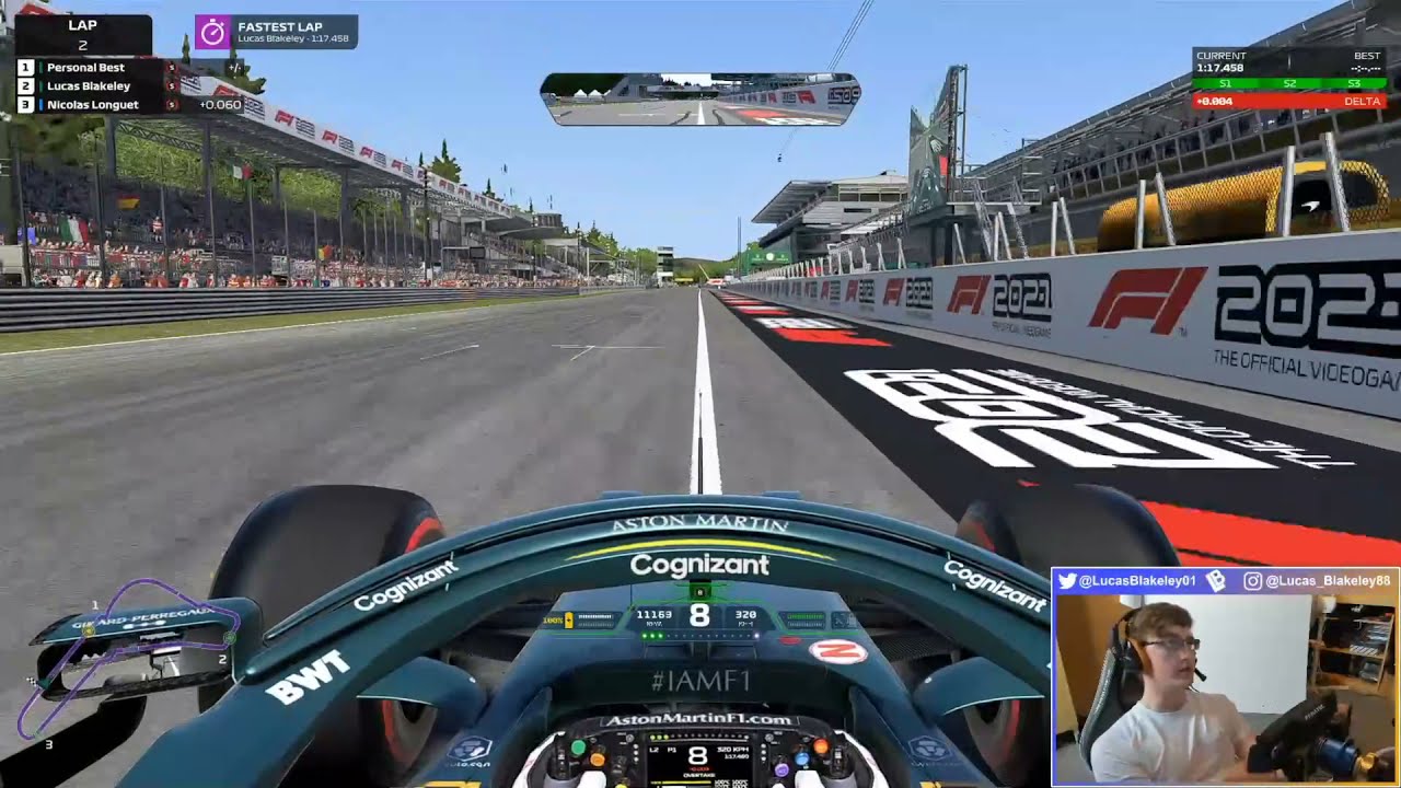 F1 2021 Italy World Record | 1:17.458 | Lucas Blakeley