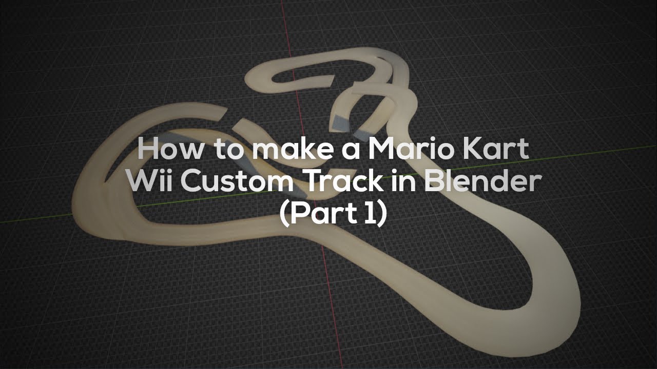 How to make a Mario Kart Wii custom track with Blender 2.8+ (Part 1) (Making road and split paths)