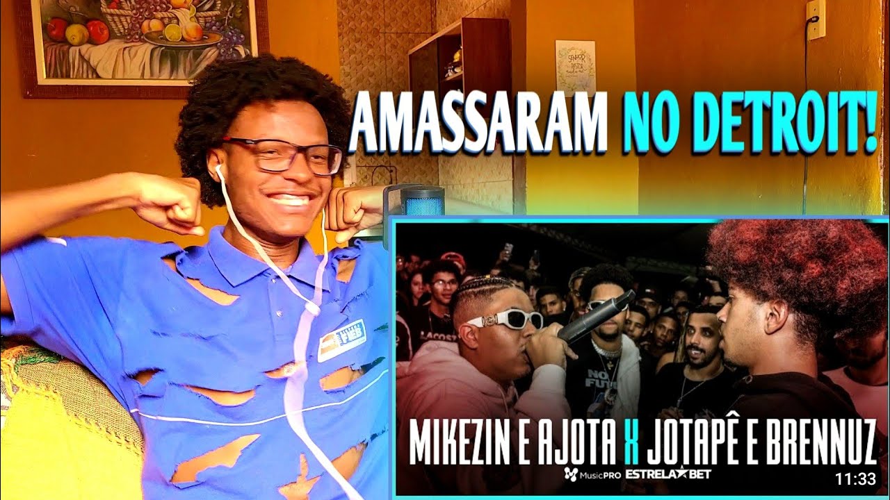 (Surfaram no DETROIT) MIKEZIN E AJOTA X JOTAPÊ E BRENNUZ | React [SEMIFINAL |321ª Batalha da Aldeia]