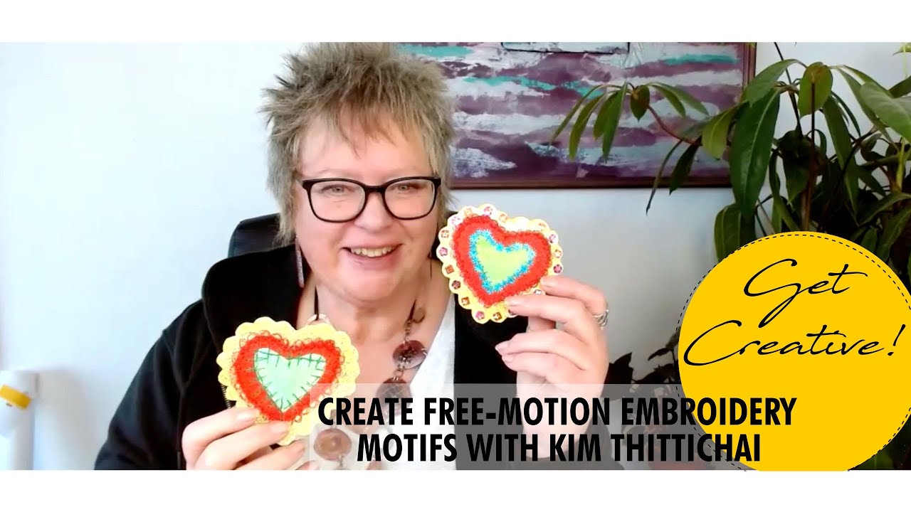 Kim Thittichai's Stunning Foiled Brooch Tutorial: Free Motion Embroidery Mastery